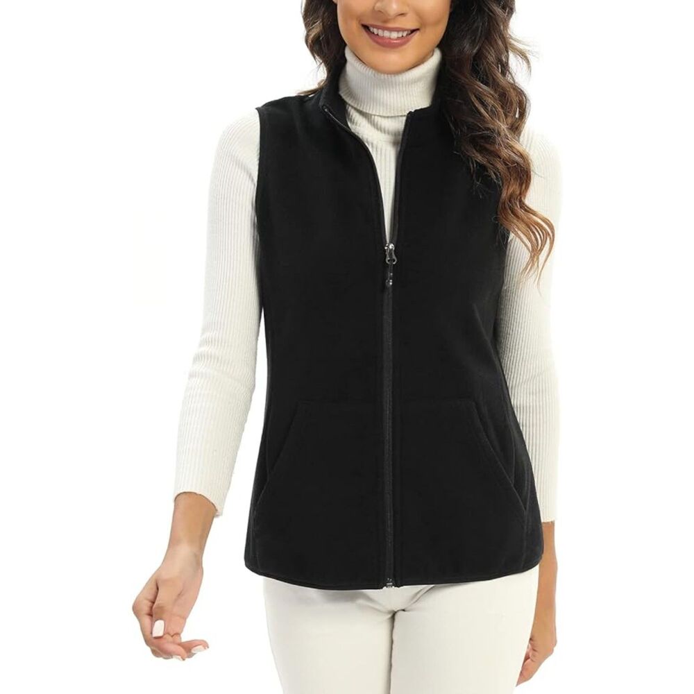 Fleece Vest with Pockets, Large, 10I-190T051